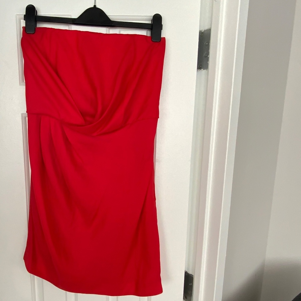 BCBGeneration Red Strapless Mini Dress Size 10